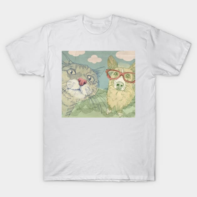 Kitty and Doggy T-Shirt by SUGAH